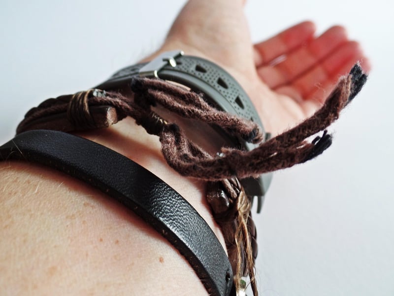 Upcycled Leather Bracelet